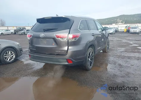 2015 Toyota Highlander Limited Platinum V6 from USA, damaged, VIN 5TDDKRFH5FS177744